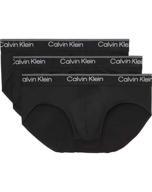 Lot de 3 slips noirs