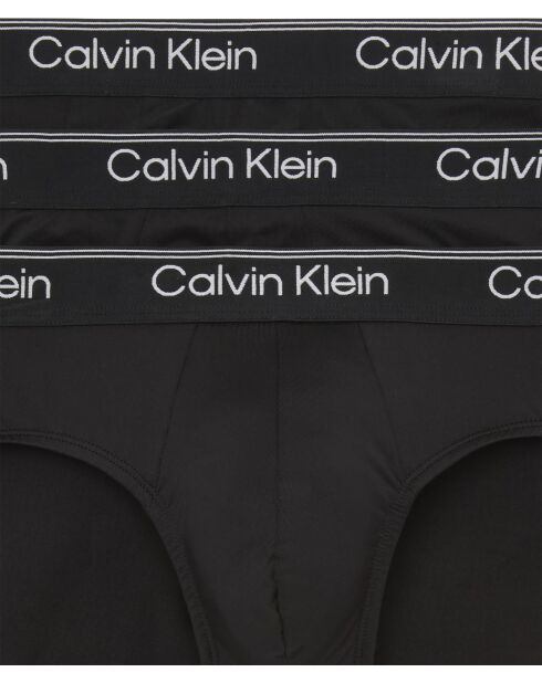 Lot de 3 slips noirs