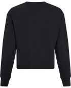 Sweat à col rond décontracté noir