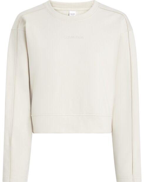 Felpa con conchiglia e girocollo