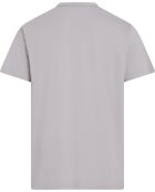 T-shirt à col rond manches courtes cendre