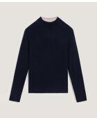 Pull Liesse double face bleu nuit