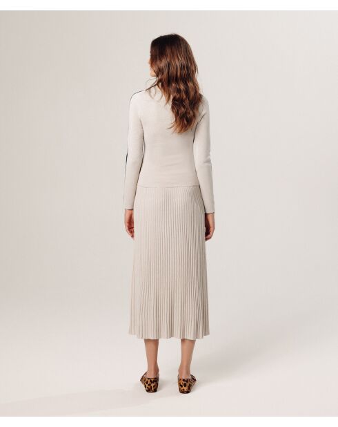 Pull Liesse double face bleu nuit