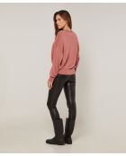 Pull Yolande en Laine mélangée bois de rose