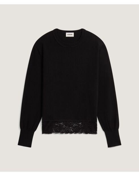 Pull Gwendoline en Laine noir