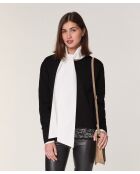 Pullover nero in lana Gwendoline