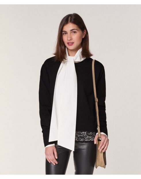 Pull Gwendoline en Laine noir