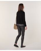 Pullover nero in lana Gwendoline