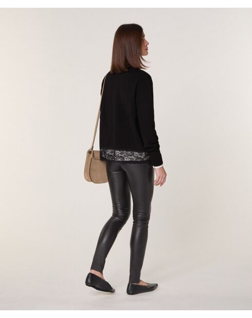 Pull Gwendoline en Laine noir