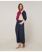 Pull Hughette en Laine mélangée rouge grenat