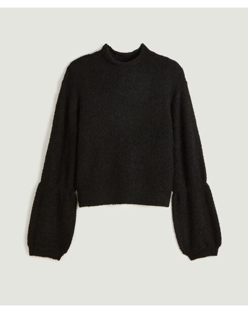 Pull Lorelei col manches bouffantes noir