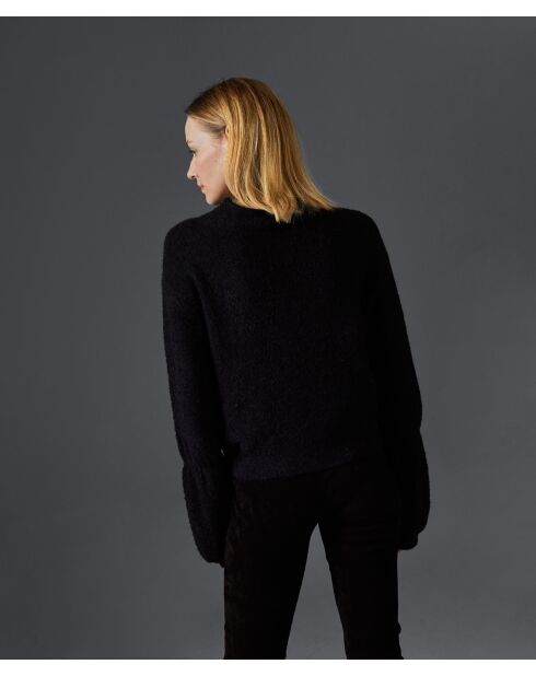 Pull Lorelei col manches bouffantes noir