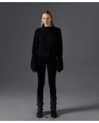 Pull Lorelei col manches bouffantes noir