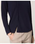 Pull Gertrude 100% laine col rond bleu marine