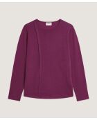 Pull Frieda 100% laine col rond violet cassis