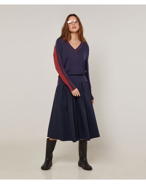 Pull Elsa en Laine mélangée bleu denim