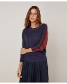 Pull Elsa en Laine mélangée bleu denim