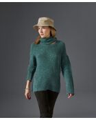 Pull Pensée col amovible vert de gris