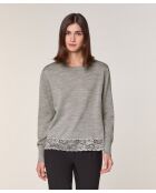 Pull Marie Lou 100% Laine gris foncé