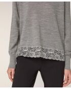 Pull Marie Lou 100% Laine gris foncé