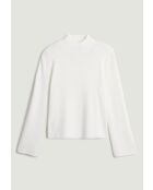 Pull Béryl col montant blanc écru