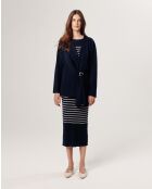 Gilet Joëlle ouvert bleu nuit