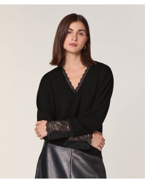 Pull Nora en Laine noir