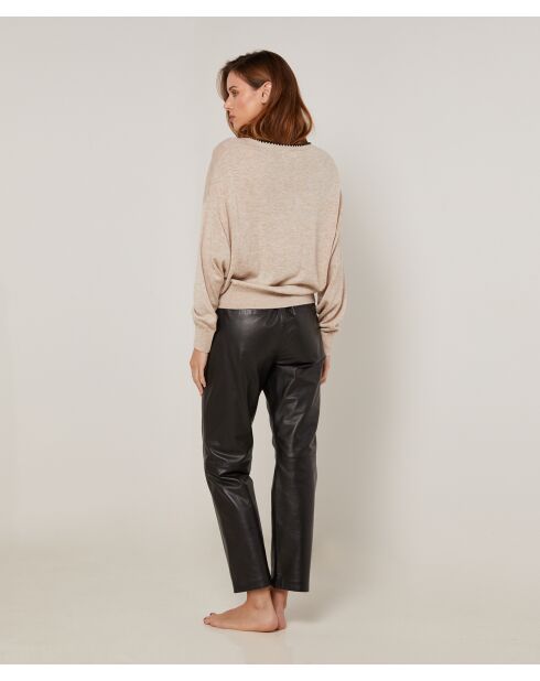 Pull Eugène en Laine mélangée beige