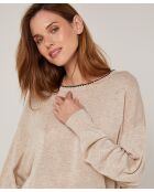 Pull Eugène en Laine mélangée beige
