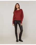 Pull Evelyne en Laine mélangée rouge brique
