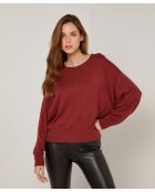 Pull Evelyne en Laine mélangée rouge brique