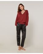 Pull Valéry en Laine mélangée rouge brique