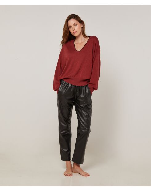 Pull Valéry en Laine mélangée rouge brique