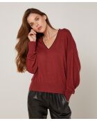 Pull Valéry en Laine mélangée rouge brique