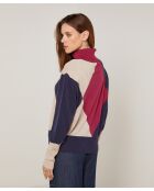 Pull Priscille en Laine mélangée rouge grenat