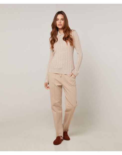 Pull Raymonde en Laine mélangée beige