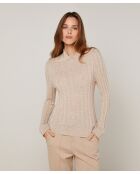 Pull Raymonde en Laine mélangée beige