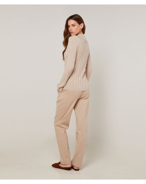 Pull Raymonde en Laine mélangée beige