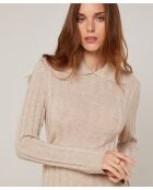 Pull Raymonde en Laine mélangée beige