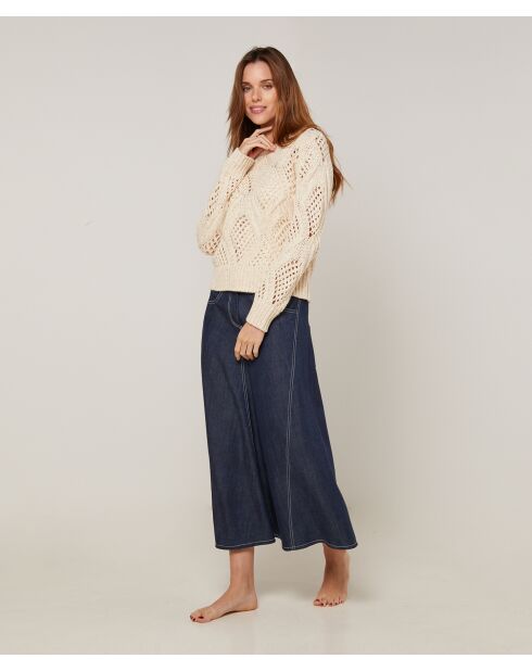 Pull Anastasia en Laine mélangé blanc ivoire