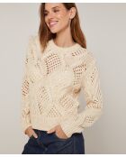 Pull Anastasia en Laine mélangé blanc ivoire