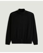 Pull Mahaut, col roulé noir