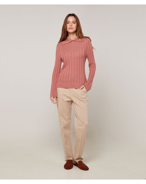 Pull Salomé en Laine mélangée bois de rose