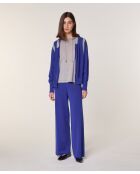 Gilet Sacha 100% Laine Bi-Couleur bleu outremer