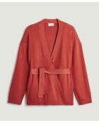 Cédrine vest met afneembare riem in roestoranje