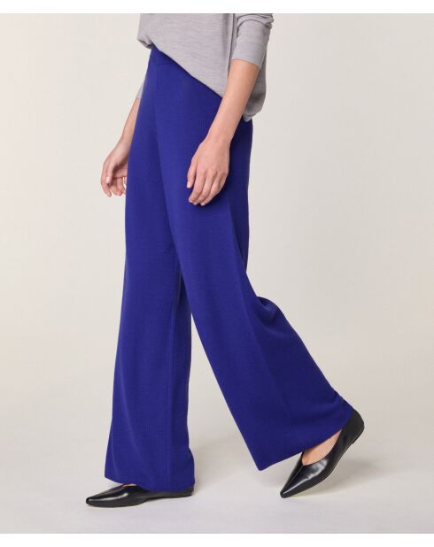 Pantalon Orlane 100% Laine bleu outremer