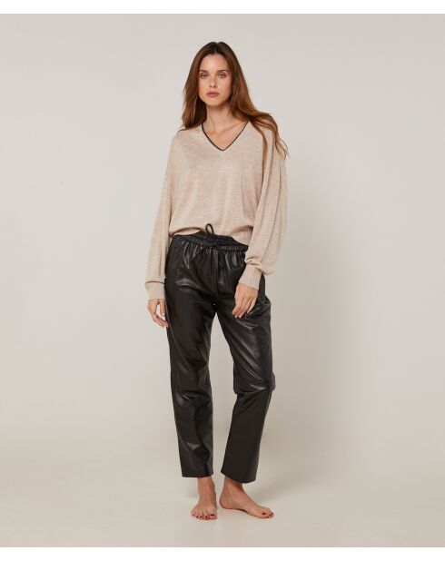 Pull Sibylle en Laine mélangée beige