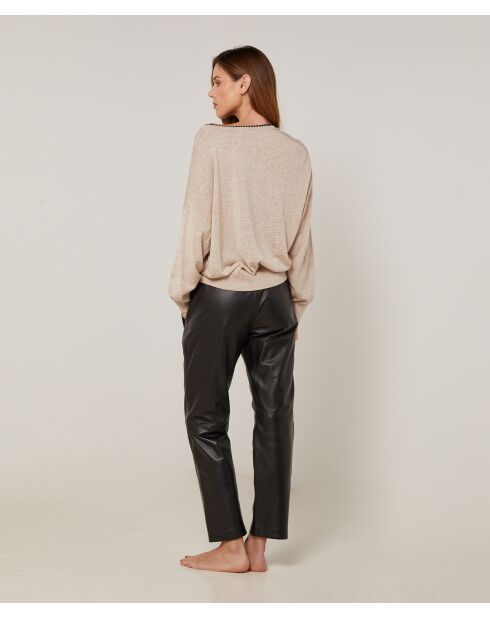 Pull Sibylle en Laine mélangée beige