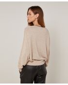 Pull Sibylle en Laine mélangée beige