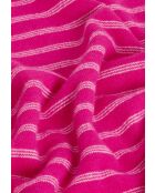 Aliénor Pullover aus 100% Cashmere, Rundhalsausschnitt, gestreift, tonisches Rosa
